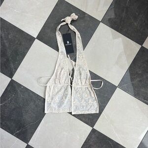 Blackbough Cream Cotton Blend Top